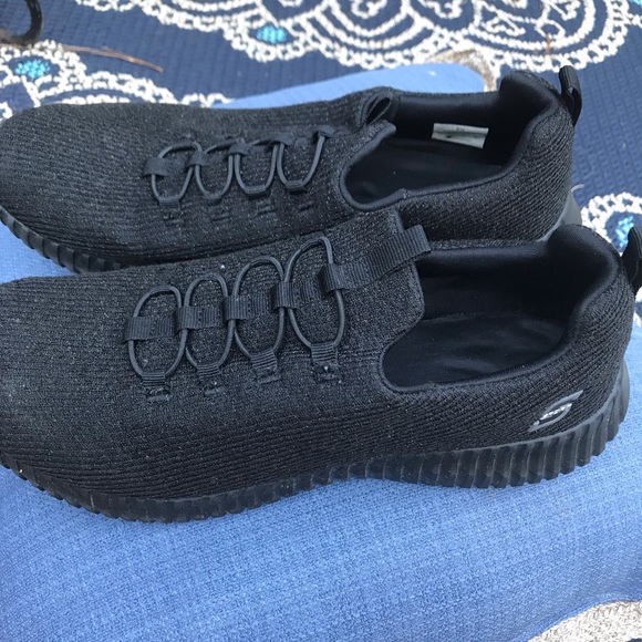 Black sparkly Sketcher Sport Tennis shoes - Picture 2 of 5